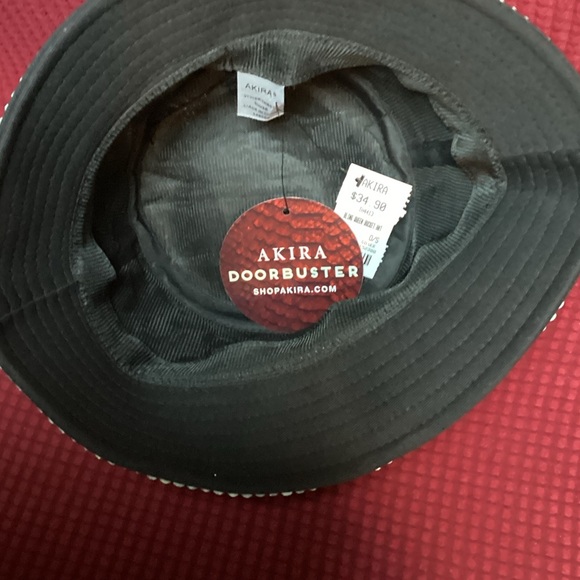 AKIRA Sparkling Silver and Black Sequin Hat - Picture 2 of 4